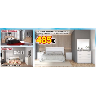 DORMITORIO 135/150. ECO BLANCO